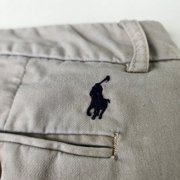 Polo Ralph Lauren Kids Beige Chino Pants Size 16 Classic Pony Logo - Picture 11 of 11